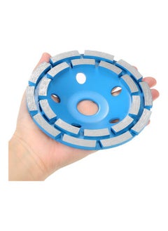 NIBEMINENT Diamond 2 Row Segment Grinding Wheel Disc Blue/Silver  - Image 5