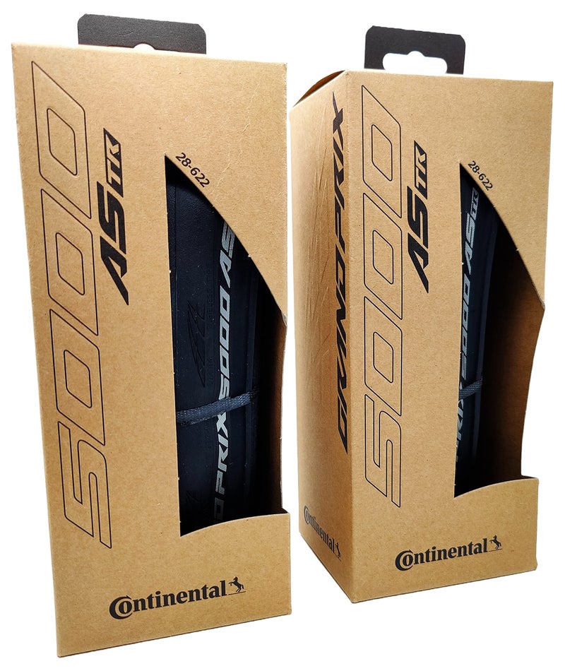 CONTINENTAL إطارات كونتيننتال غراند بري 5000 لجميع الفصول 700x28 AS TR باللون الأسود مع عاكس - جاهز للاستخدام بدون أنبوب - عبوة من 2 إطارات - Image 1