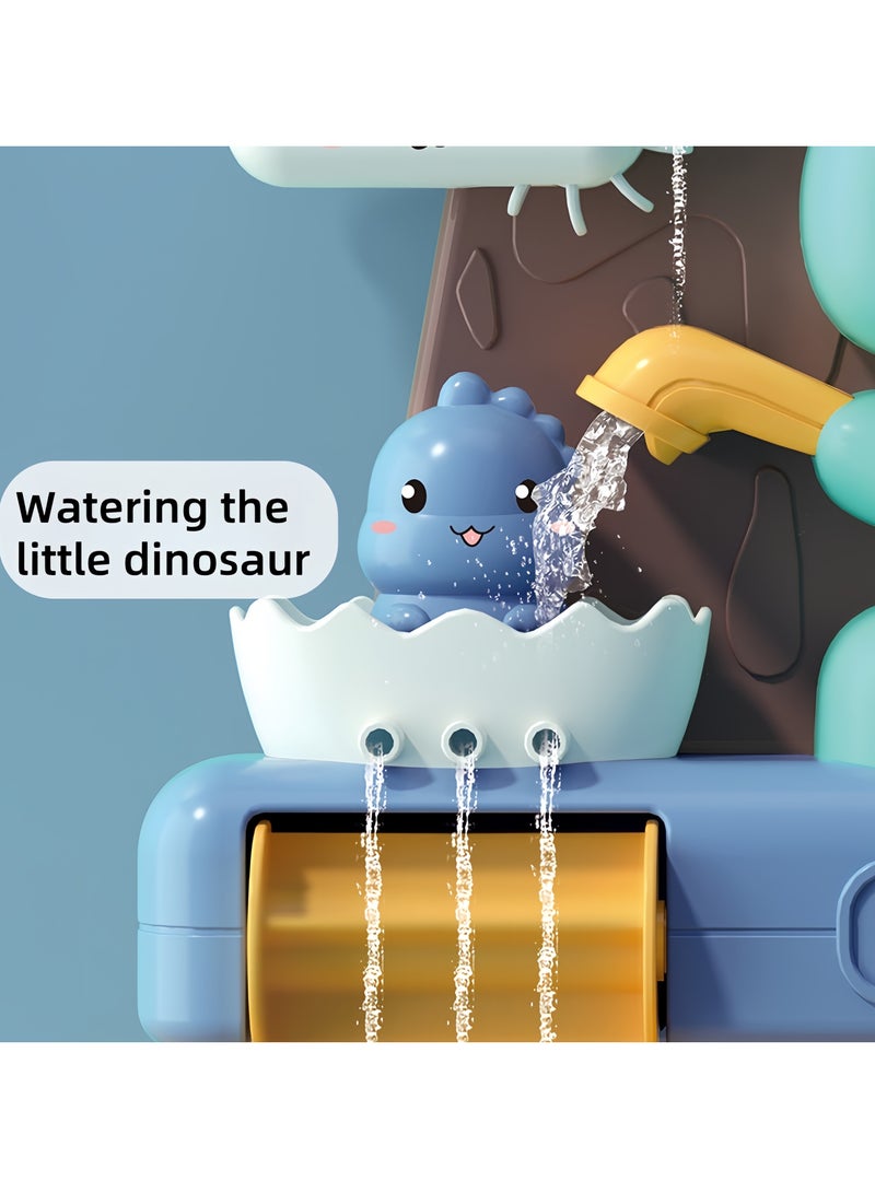 Baby Bath Toy for Toddlers Baby and Kids, Boys and Girls Bath tub Toy, Spinning Gear and irrigating, turning fun for Toddler or Baby Bath Time, Sensory Development Bath Tub Toys (Dinosaur)  - Image 3