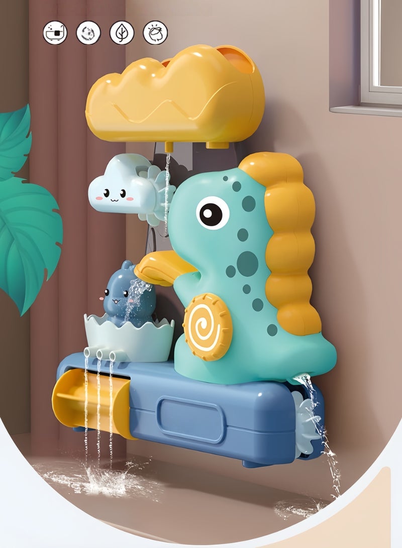 Baby Bath Toy for Toddlers Baby and Kids, Boys and Girls Bath tub Toy, Spinning Gear and irrigating, turning fun for Toddler or Baby Bath Time, Sensory Development Bath Tub Toys (Dinosaur)  - Image 5