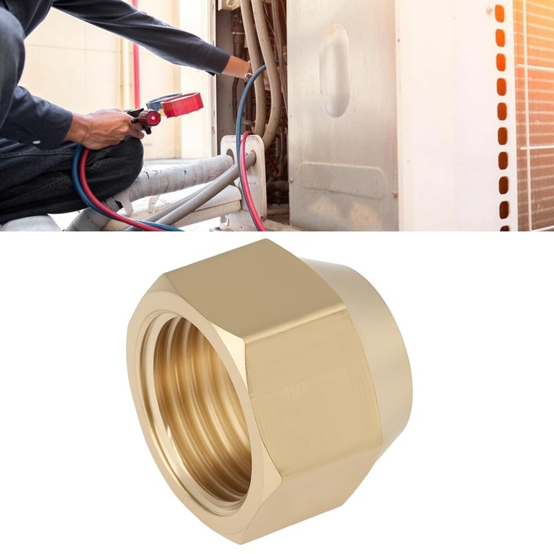 Micro Traders 4pcs 10MM M16x1.5 Thread Brass Flare Reducing Nuts for Refrigeration, HVAC, Heating, Industrial Piping Systems - Image 2