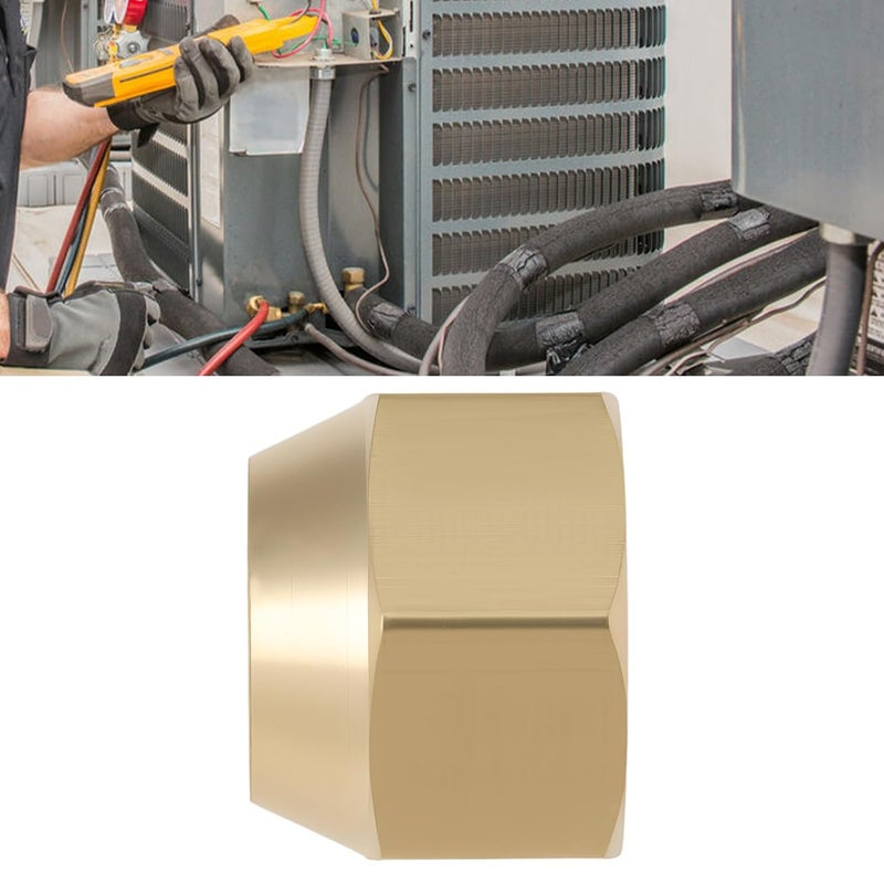 Micro Traders 4pcs 10MM M16x1.5 Thread Brass Flare Reducing Nuts for Refrigeration, HVAC, Heating, Industrial Piping Systems - Image 3