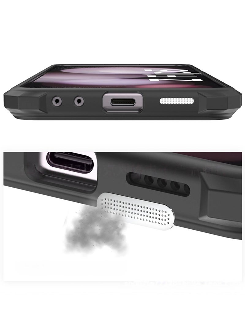 Compatible with Samsung Z Flip7 Phone Case with a heart design, Cute Pattern Shockproof Protective Cover Full-Coverage Foldable Screen Case Soft and Cute Design Scratch-Resistant Shell - Image 3
