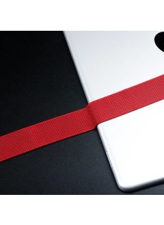 Robotekno Apple Watch Metal Band Milanese Strap Magnetic iWatch Compatible Milanese Series 1 | 2 | 3 | 4 | 5 - 42mm/44mm - Red  - Image 2