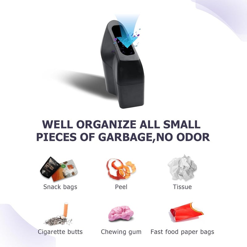 LUWU Car Trash Can for Tesla Model 3 & Model Y (2018-2025) - Portable Mini Trash Bin with Lid - Image 4