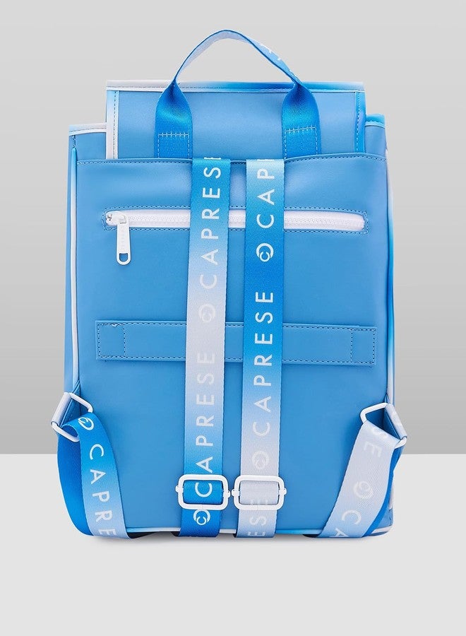 Caprese Vivian Fashion Backpack Large Blue Bag for Women | Stylish and Functional Design with Adjustable Strap | Perfect for Daily Use, Travel, and School | Ideal for Students and Professionals - Image 5