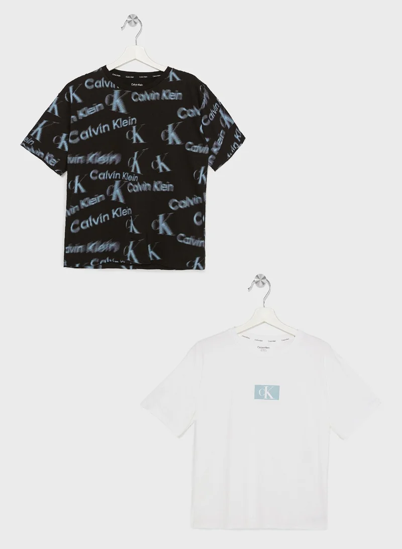 CALVIN KLEIN Kids 2 Pack Assorted T-Shirt