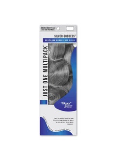 Foxy Silver - Weave Foxy Silver (Just One - Body Wave) - Brazilian Human Hair Blend Weave in 51, 4 Piece Set  - Image 1