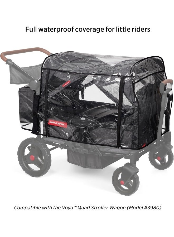 Radio Flyer غطاء مطر راديو فلاير فويّا مع حقيبة، غطاء مطر لعربة الأطفال - Image 2