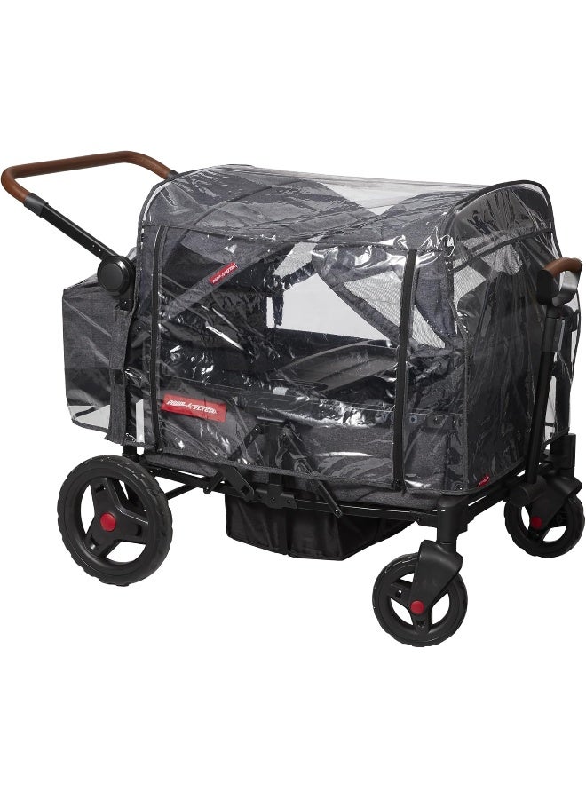 Radio Flyer غطاء مطر راديو فلاير فويّا مع حقيبة، غطاء مطر لعربة الأطفال - Image 1