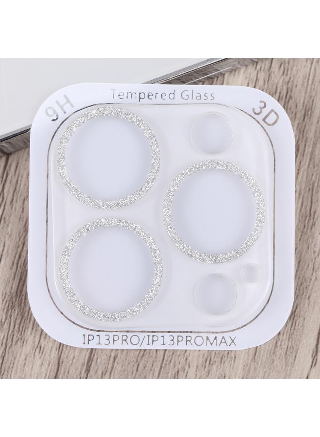 S-TOP Case For iPhone 13 Pro / 13 Pro Max Glitter Ring Tempered Glass Camera Lens Film - Image 2