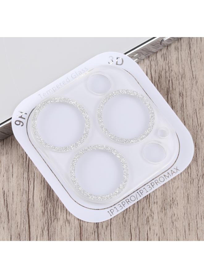 S-TOP Case For iPhone 13 Pro / 13 Pro Max Glitter Ring Tempered Glass Camera Lens Film - Image 3