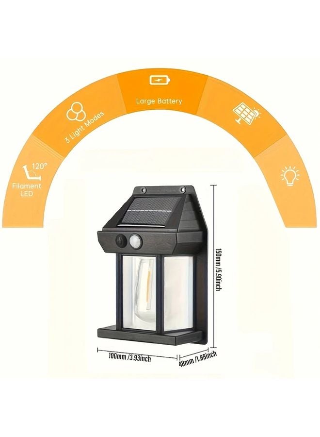 2pcs Smart Motion Sensor Solar Wall Light Outdoor Garden Security Lighting - Image 3