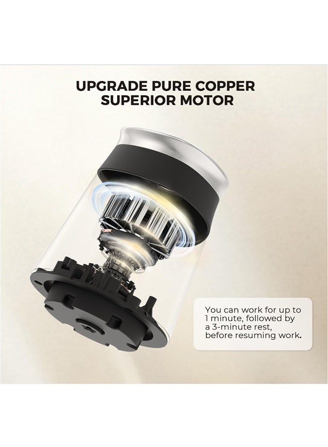 RAF Multi-Functional Electric Food Chopper, 6L Grinder Meat with 4-Blades for Nuts,Meat,Onion,Garlic,Baby Food,1600W,Black/Silver - Image 5