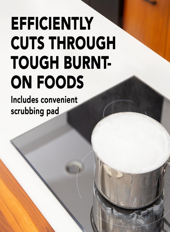 Weiman Cooktop Cleaner Paste, Easily Remove Burned-On Food, Grease and Watermarks, Leaving Your Glass Cook Top Sparkling - Image 3