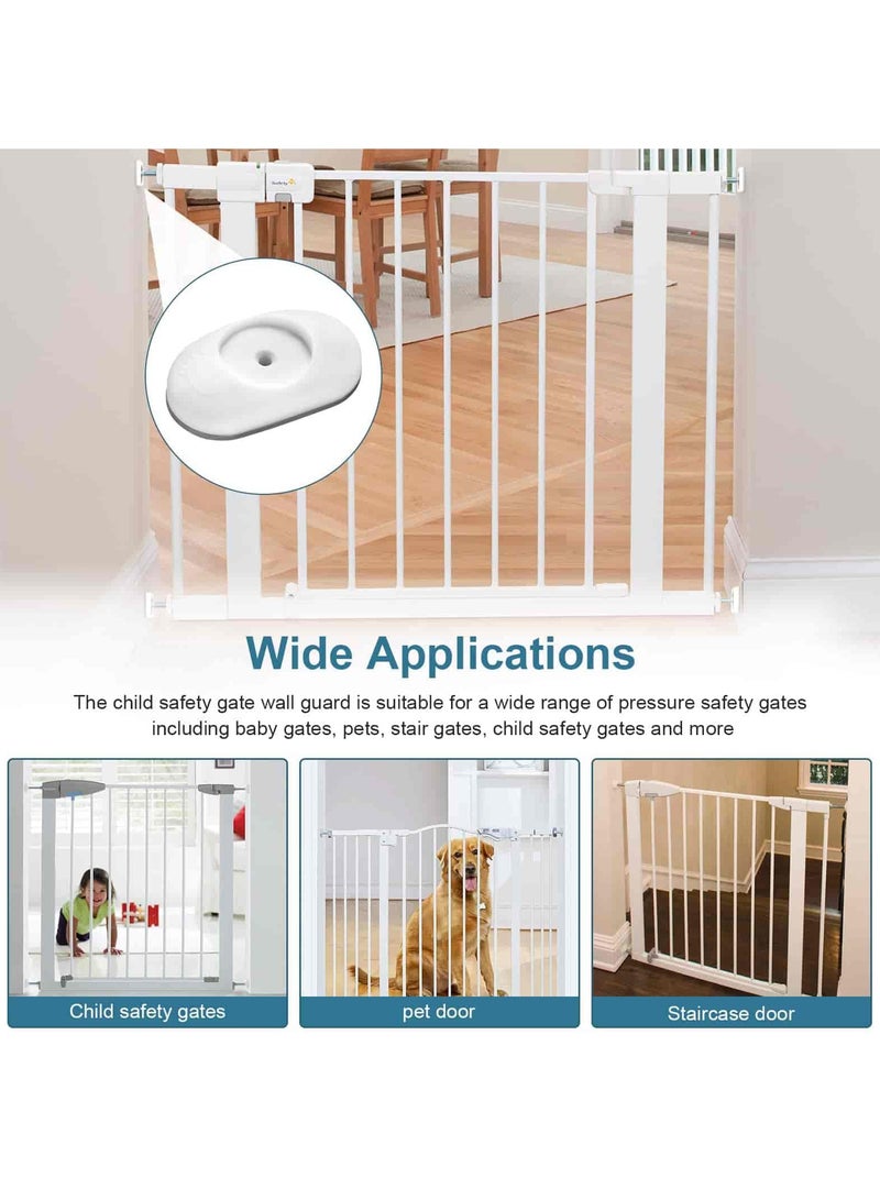 Aideli Baby Gate Wall Protector 4 Pack - Safety Wall Bumpers for Pressure Mounted Gates, Baseboard, Stairs & Door Frame Protection - Image 4