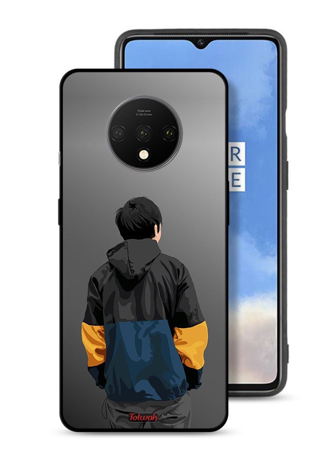 Tolwak OnePlus 7T Protective Case Cover Boy Portrait Art - Image 1