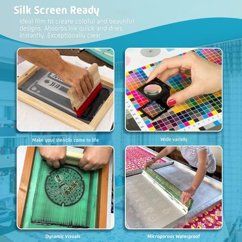 CIS Inks CISinks 50 Sheets 100micron Universal Waterproof Quick Drying Inkjet Transparency Film for Printing Silk Screen Positives 11" X 17" 4 Mil - Image 4