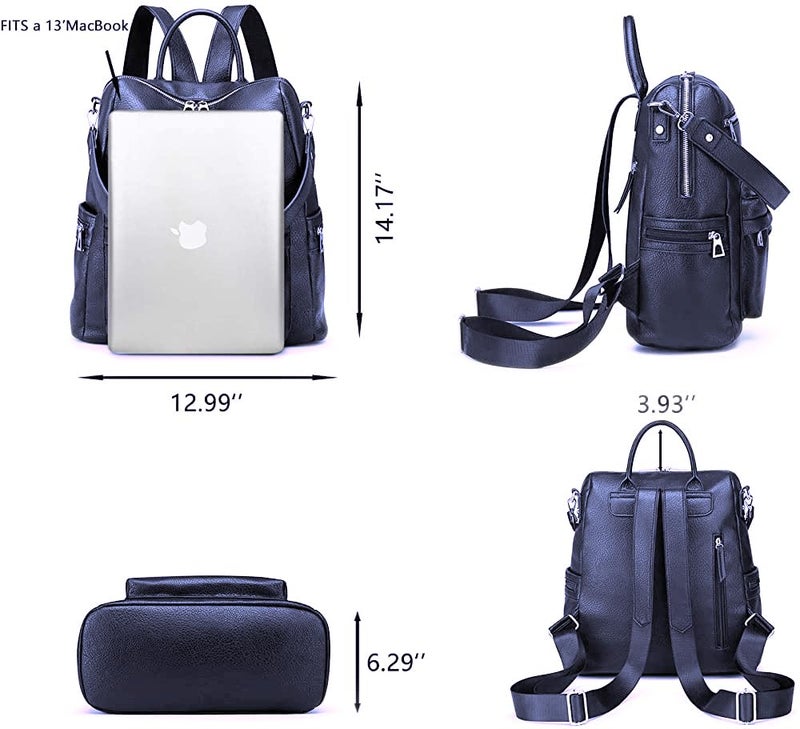 TrueArch Stylish Leather Backpacks Shoulder Sling Handbag Purse Bag for Women and Girls - Image 4