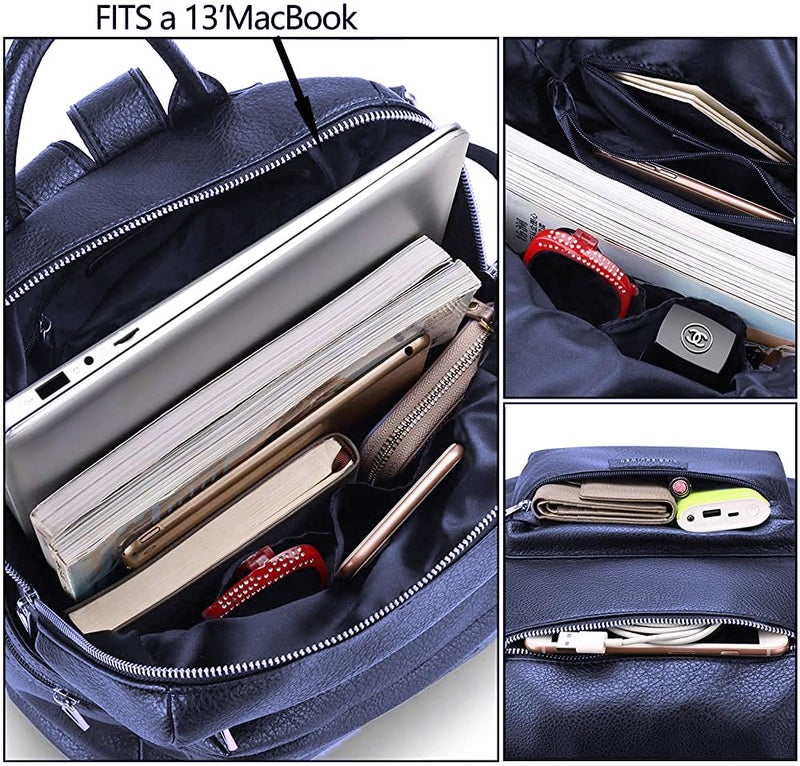 TrueArch Stylish Leather Backpacks Shoulder Sling Handbag Purse Bag for Women and Girls - Image 3