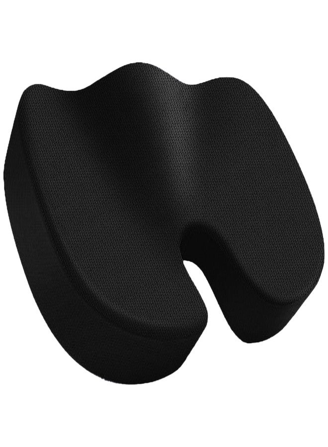 Billebon Memory Foam Coccyx Seat Cushion for Tailbone, Sciatica, Lower Back Pain Relief Hip Support Pillow Contoured Cushion for Office/Home Chair, Wheelchair - Image 1