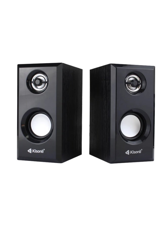 Kisonli T-001 USB Wired Speaker – Clear Sound and Perfect Performance for PC & Laptop - Image 2
