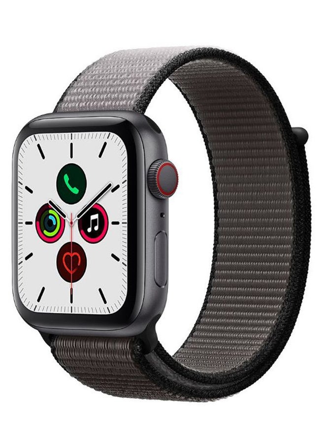 NIBEMINENT - Nylon Replacement Band For Apple Watch Series 5/4/3/2/1 Anchor Grey/Black - Image 1