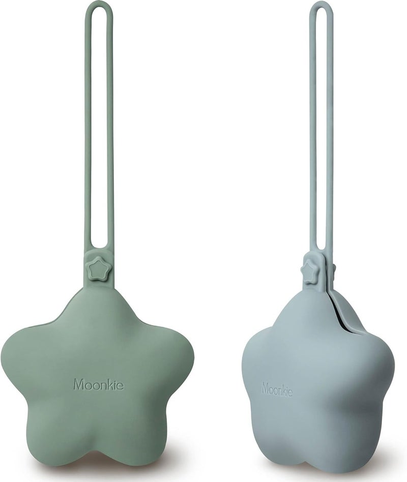 Silicone Pacifier Holder Case, Cute Portable Pacifier Storage Case, 2 Pack - Image 1