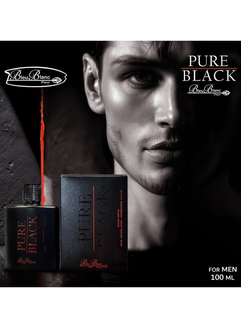 Bleu Blanc Fleur Pure Black Eau De Parfum For Men - 100 ML