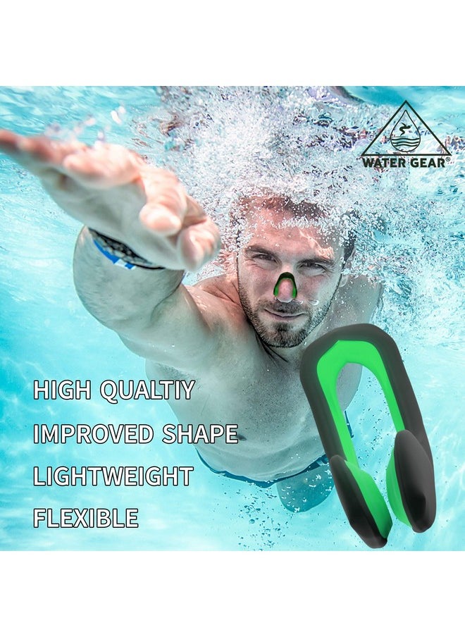 Water Gear - مشبك أنف للسباحة باللون الأخضر - Image 1