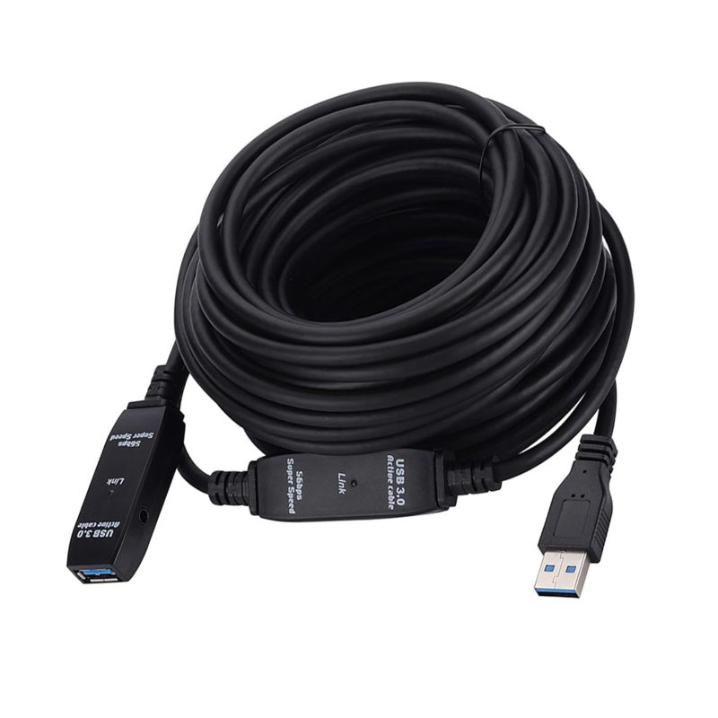 Usb 3.0 Extension Cable 20M: High Speed 5 Gbps Data Transfer - Signal Repeater For Stable Connection, Reinforced Shielding For Industrial Use For Workstations, Server Racks, Security Cameras And Offic - Image 3