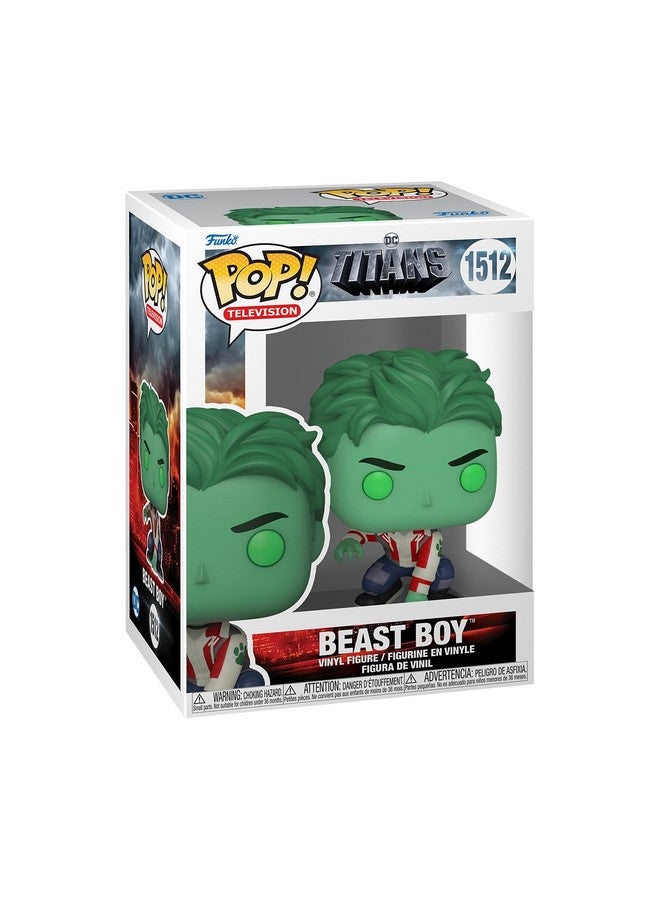 Funko POP! TV: Titans - Beast Boy - DC Titans - Collectable Vinyl Figure - Gift Idea - Official Merchandise - for Kids & Adults - TV Fans - Model Figure for Collectors and Display - Image 1
