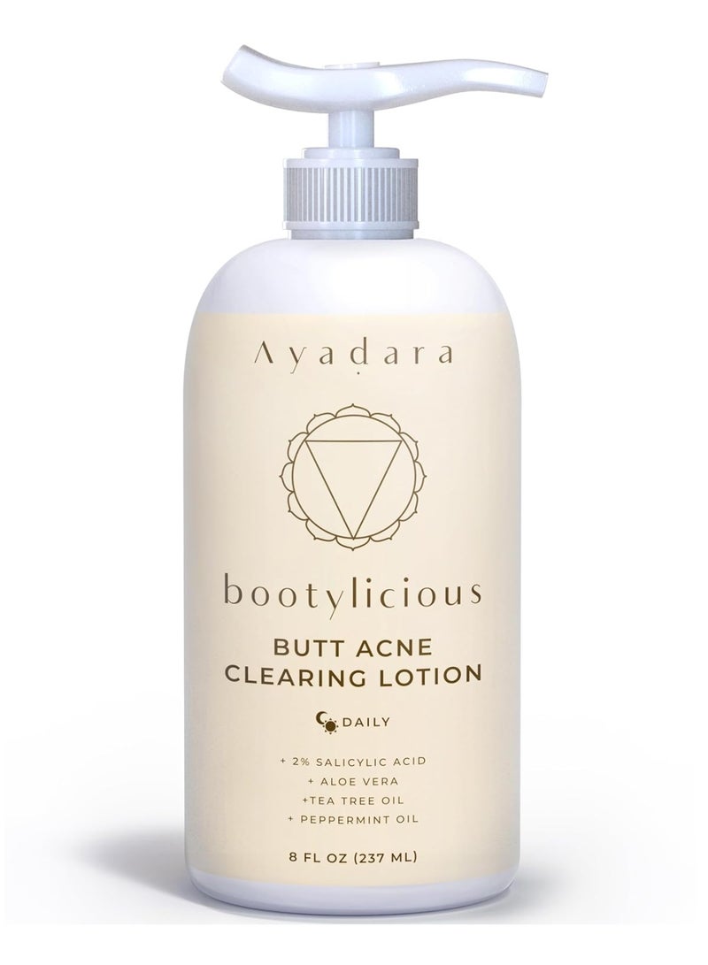 AYADARA Butt Acne Clearing Lotion, 8oz Butt Acne Cream with Salicylic Acid, Smoothing Butt Cream for Acne, Butt Acne Clearing Lotion for Women, Men, Teens, Chest and Back Acne Treatment, 90-Day Supply - Image 1
