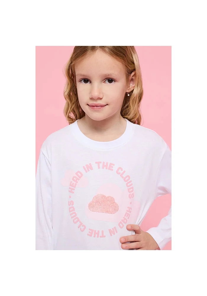 R&b Printed T-Shirt with Crew Neck and Long Sleeves