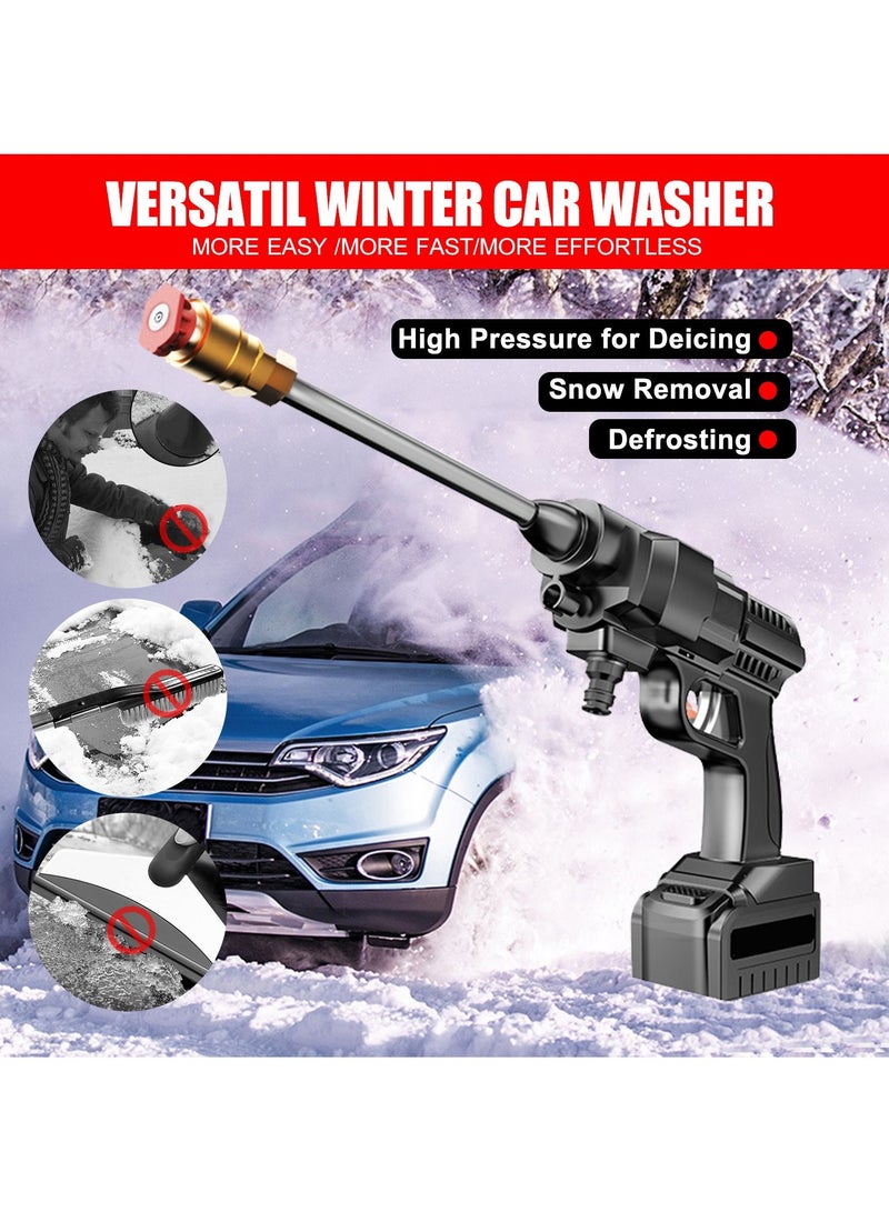 24V 200W Cordless Electric Washer High Pressure 30 Bar Car Washer Foam Generator Water Pump Nozzle  - Image 3