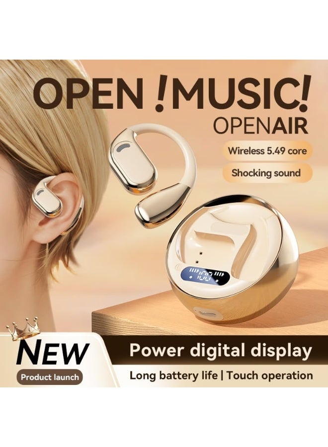 HPMY Wireless Earbuds,Bluetooth Headphones with ENC Noise Cancelling Mic,Deep Bass Wireless Earphones,LED Display, Sports Ear buds with Ear hooks for Running, Gym - Image 5