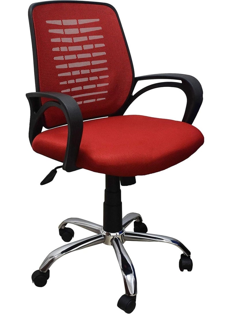 Rama Office Furniture 404B Red-Nickel - Image 2