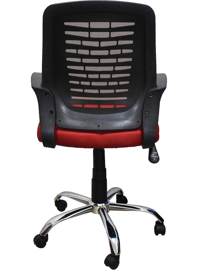 Rama Office Furniture 404B Red-Nickel - Image 4