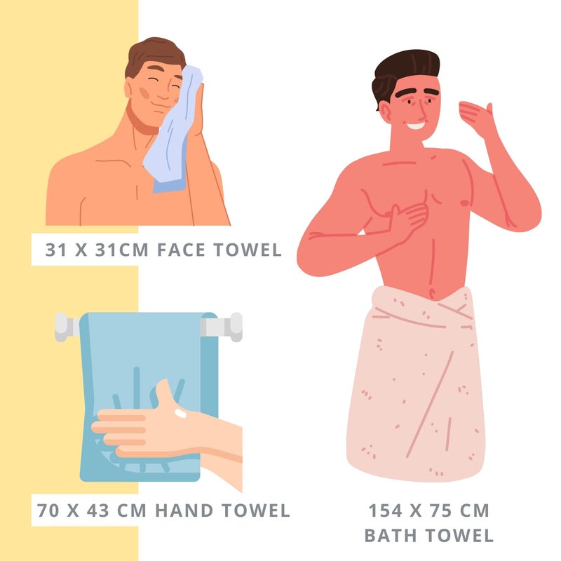 HAMELIN The Ezra Waffle Weave Bath Towel|Cotton Lightweight & Highly Absorbent|Gym Towel|Soft Touch, Quick Dry Towels For Bath Large Size|Ideal For Travel|Pearl White|75 Cm X 154 Cm| Pack Of 1, 250 TC - Image 5