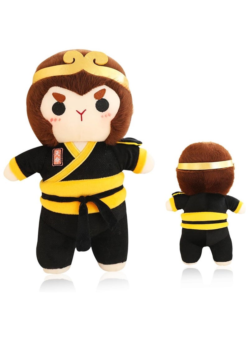 Black W ukong Plush Toy 35 cm Monkey K-ing Stuffed Toy Black Myth Cuddly Toy Dolls Characters Game Theme Doll for Boys and Girls Birthday Gifts - Image 1
