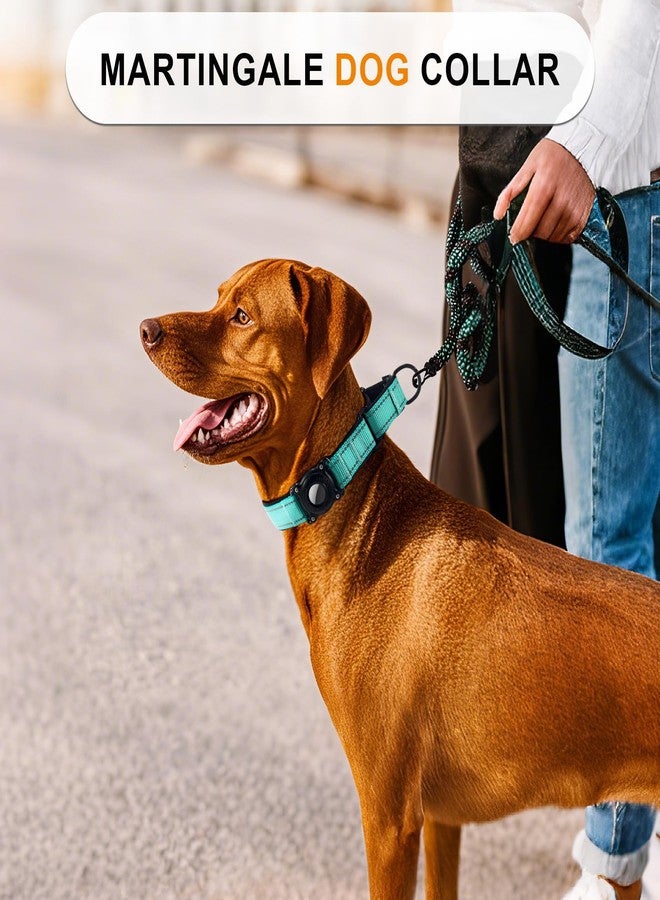 WHIPPY Airtag Dog Collar with Martingale Design, IP68 Waterproof Air Tag Collar Holder, Adjustable Reflective Soft Padded Nylon Dog Collar for Large Medium Small Dogs - Image 4