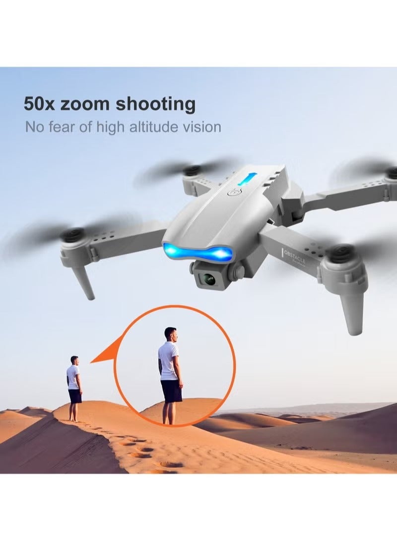 E99 Drone Professional 4K HD Dual Camera, Automatic Obstacle Avoidance, Foldable Design, Height Keep, Mini Helicopter for Aerial Photography & Adventure - Image 2