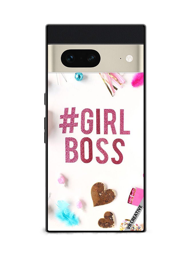 VR CREATIVE Protective Case Cover For Google Pixel 7 Girls Boss Design Multicolour - Image 1