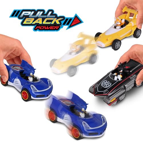 Nkok Sonic, Shadow and Tails Pullback (3-Pack) - Sonic & All-Stars Racing Transformed - Image 3