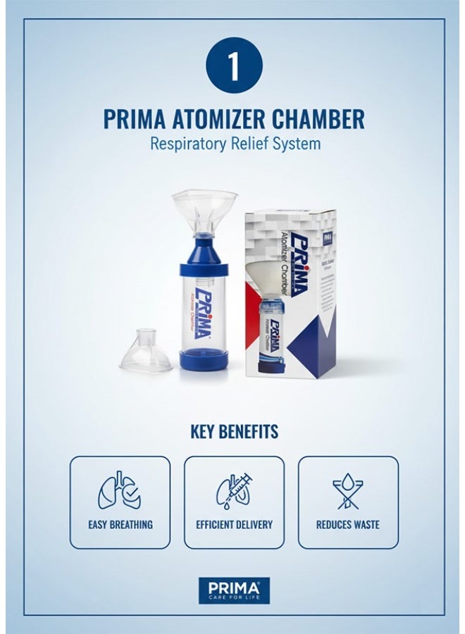 بريما تشامبر بخاخ الصدر الطبي من PRIMA لتوصيل البخار الدوائي بكفاءة أعلى وتحسين امتصاص العلاج داخل الرئتين. - Image 5