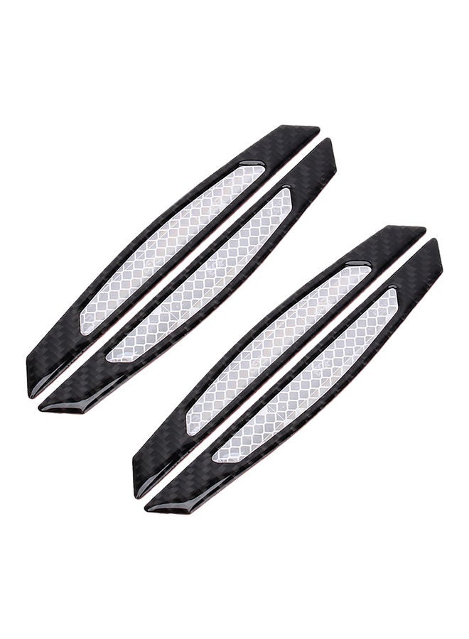 NIBEMINENT 4-Piece Reflective Car Side Door Edge Guard Protection Trim Sticker - Image 1