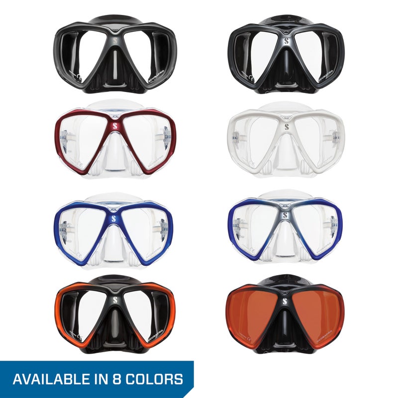 SCUBAPRO Spectra Scuba Mask with Ultra Clear Dual Lens and EZ Equalize Nose Pocket for Diving, Black/Silver - Image 4