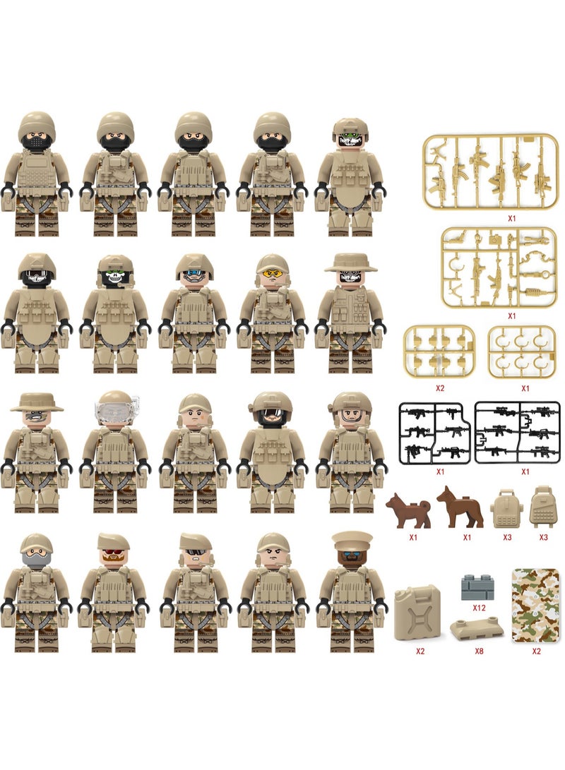 20-Piece Special Forces Series Building Blocks Minifigures Model Toys Suitable For Boys Gifts Bag Pack  - Image 2