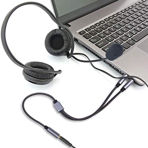 weishan PC Splitter Cable Replacement for HyperX Cloud II, Alpha, Stinger, Core, Astro A10 A40, Turtle Beach Recon 70, SteelSeries, Sennheiser Game Headphone Y-Adapter 12inch - Image 4