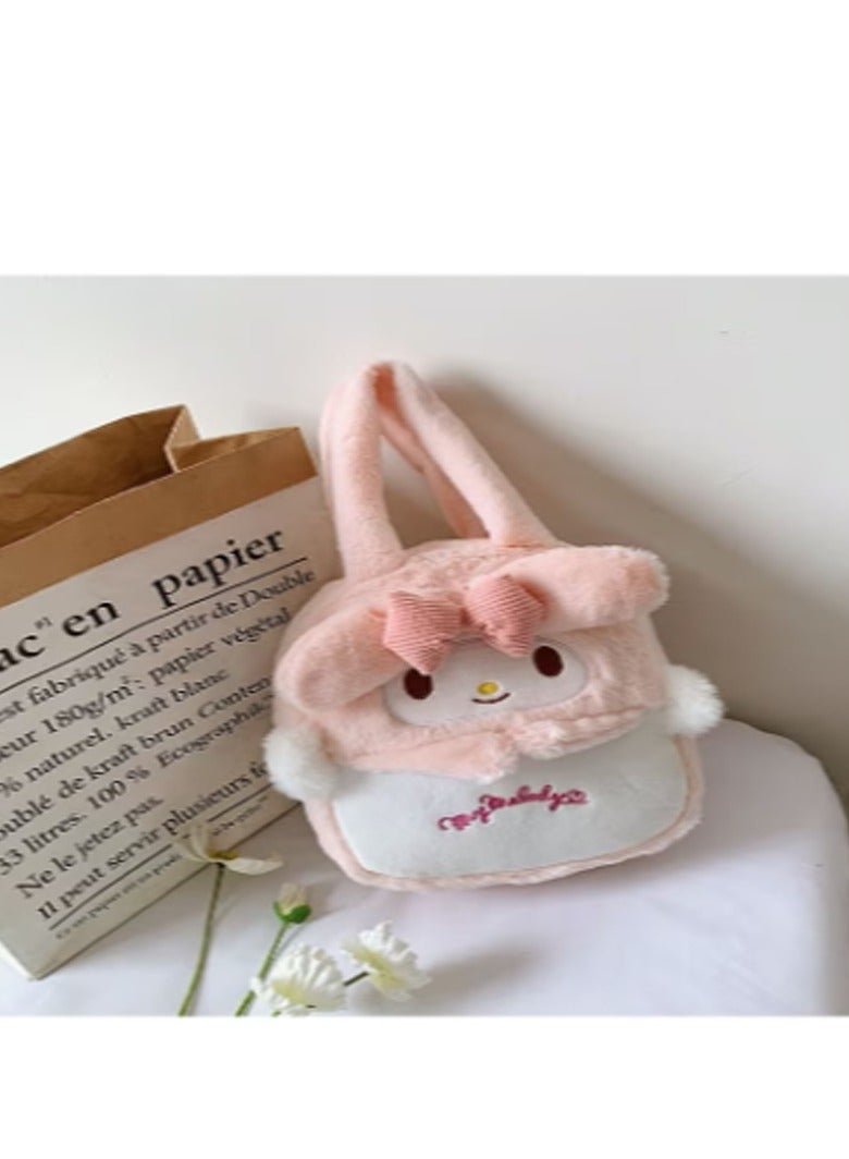 Sanrio Sanrio Melody Shoulder Bag Plush Bag Crossbody Bag Bucket Storage Bag  - Image 3